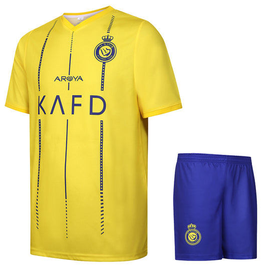 Al-Nassr Voetbaltenue Ronaldo Thuis - 2025-2026 - Kind en Volwassenen